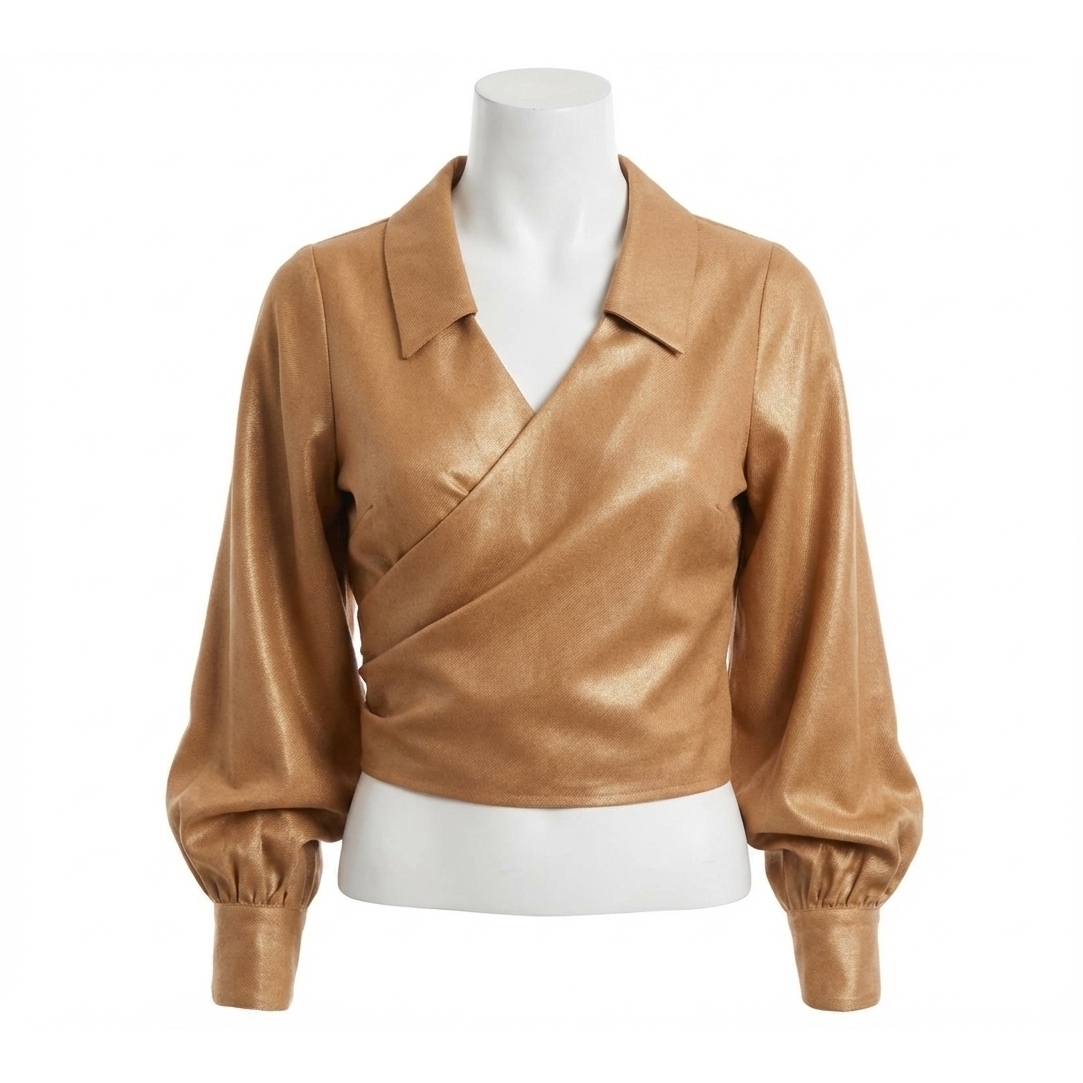 New Fifteen Twenty Sloane Wrap Shirt In Camel